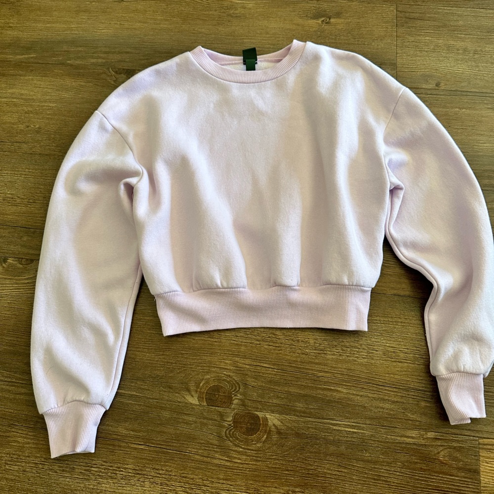 Cropped purple crew neck from target! Size medium